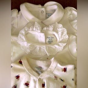 Cotton bodysuits 3 pieces by Ralph Lauren